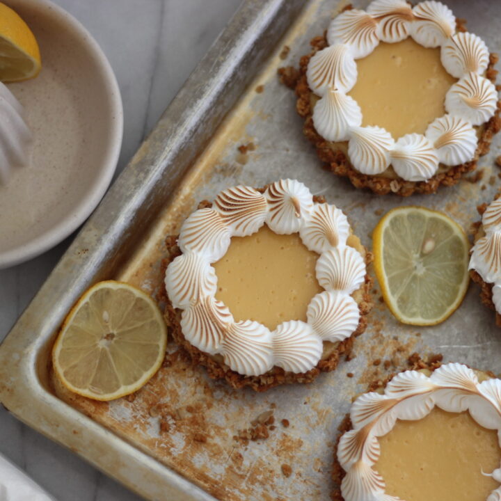 Citronpaj med bränd italiensk maräng